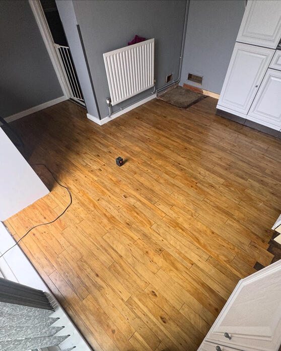 Tile flooring supplied and fitted (Before)