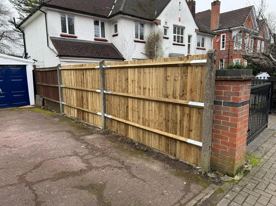 Arris fencing supplied and fitted (Back)