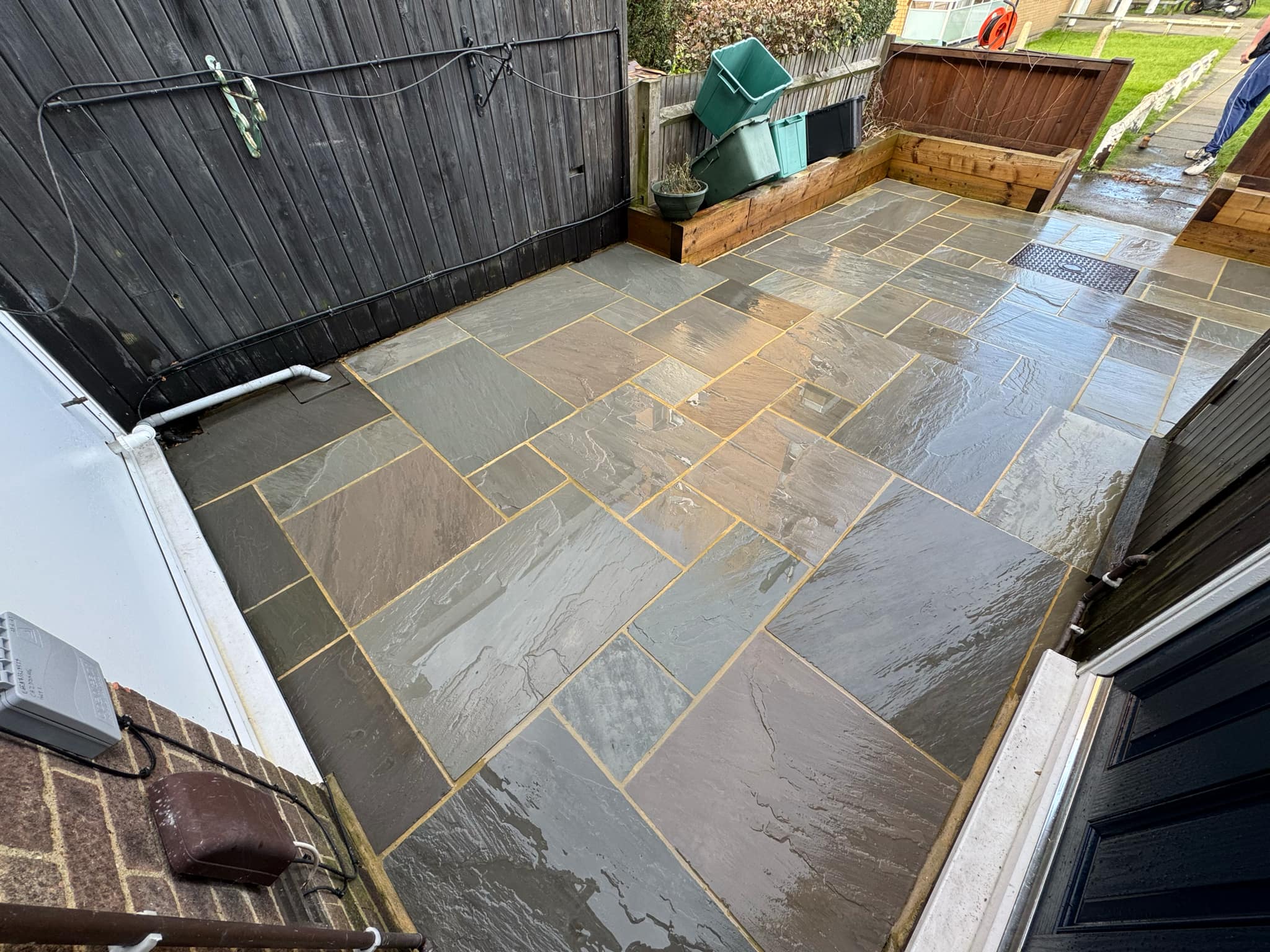 Indian Sandstone Patio Clean