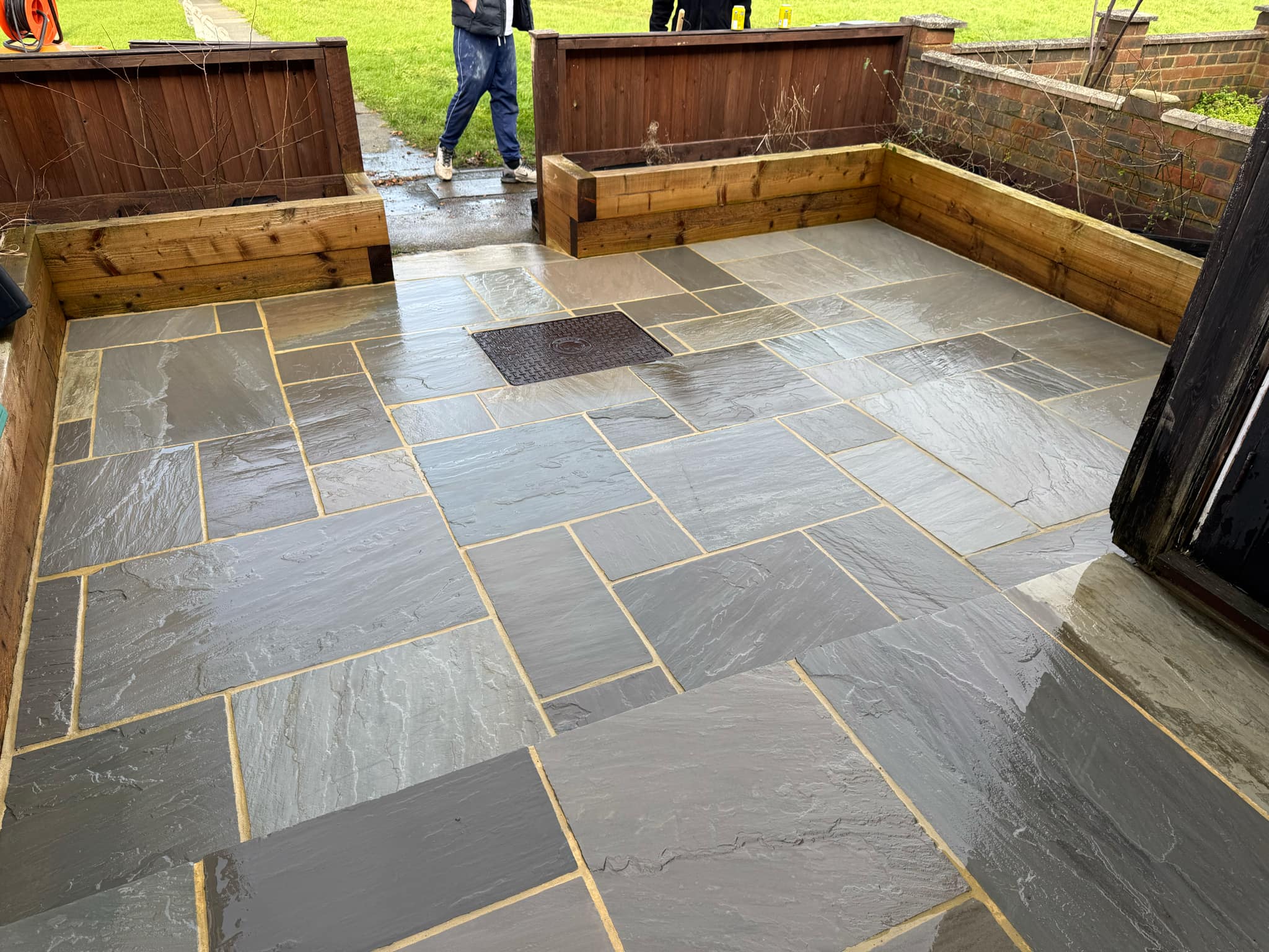 Indian Sandstone Patio Clean